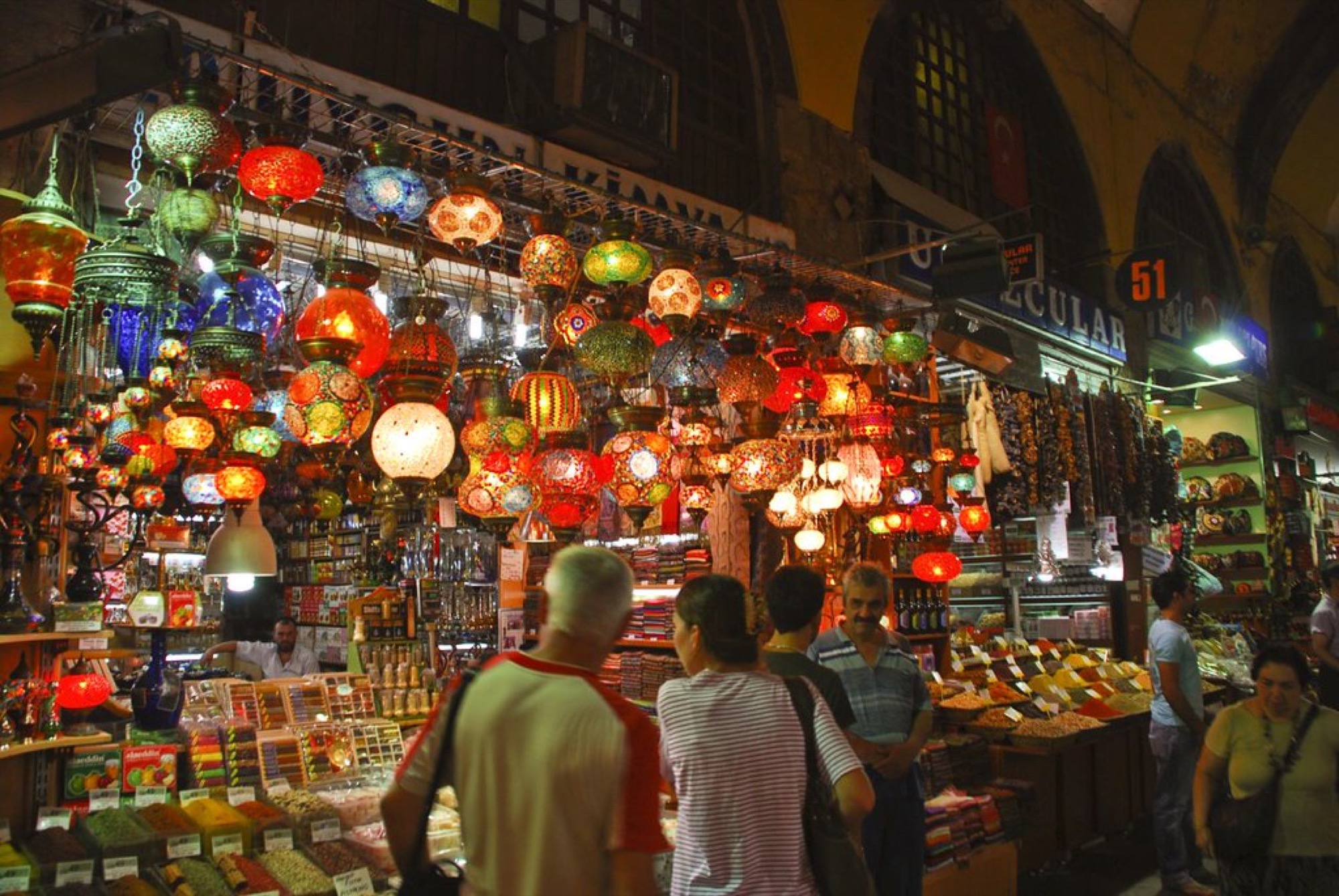 A bazaar in Türkiye
